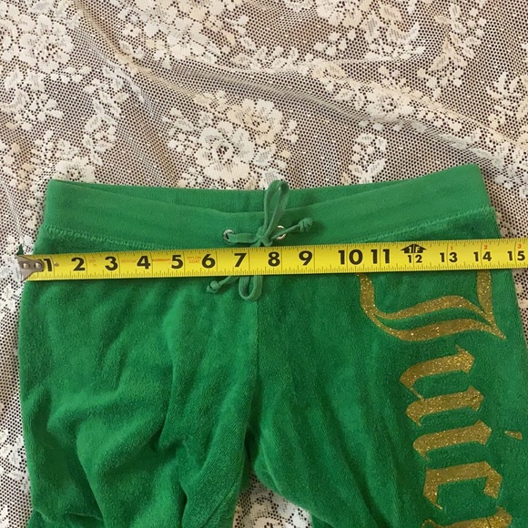 VINTAGE JUICY COUTURE Y2K APPLE GREEN TERRY VELOUR TRACKSUIT JOGGER Set OG - Picture 16 of 16